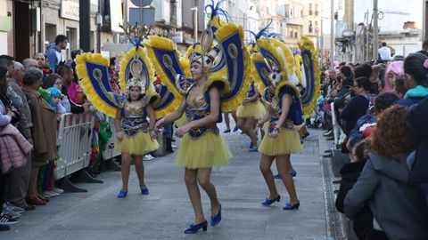 S�bado de pi�ata en Celanova.Los gruposy comparsas estuvieron muy animados