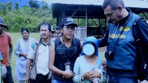 La menor, tras ser rescatada