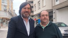 Chesqui, � esquerda, xunta Pablo Rodr�guez Viv�n, coordinador do PG na comarca da Mari�a