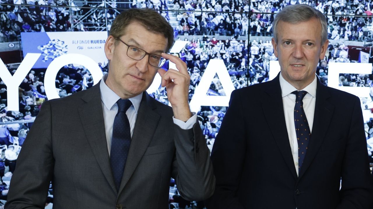 Feijoo dice que Sánchez no está «limpio» y Rueda advierte al presidente del Gobierno que «resistir es insostenible»