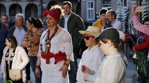 Desfile de carnaval del conservatorio de Ribadavia.En Ribadavia, el desfile de entroido combin disfraces y mucha msica. Estaba protagonizado por los integrantes del conservatorio