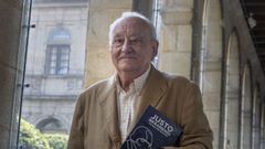 Justo Beramendi, hai xusto dous anos, en xullo do 2022, no Museo do Pobo Galego, falando do seu libro <span lang= gl >Galego por elecci�n�</span>