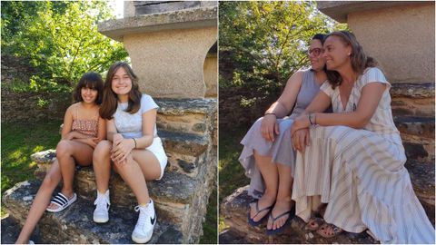 Abril y Luc�a en el mismo h�rreo en el que se escond�an sus madres (Vanessa y Soraya) de ni�as