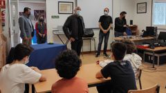 Visita de Armando Ojea al CEIP Mestre Vide