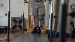 Sesi�n de rehabilitaci�n en un hospital de Gaza.