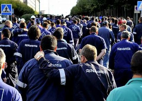 La plantilla directa y auxiliar de Navantia no ha parado de movilizarse en estos tres a�os.