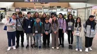 Alumnos y profesores del Praia Xard�n que viajaron a Alemania