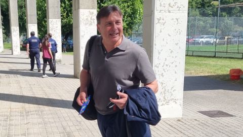 La llegada del entrenador, Crist�bal Parralo, a A Malata