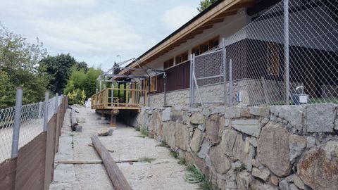 Las obras de reconstrucci�n del recinto privado de A Chavasqueira, en Ourense, est�n muy avanzadas