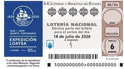 Recreacci�n del d�cimo de Loter�a que conmemorar� el quinto centenario de la expedici�n a las islas Molucas