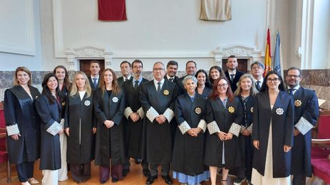 La sede del Tribunal Superior de Xustiza de Galicia acogi� este lunes la jura o promesa de seis juezas y dos jueces de la 75.� Promoci�n de la Carrera Judicial.