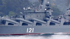 El crucero lanzamisiles Moskv�, el pasado julio, en aguas del B�sforo