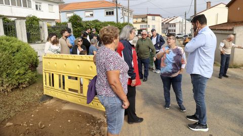 Vecinos de la calle Mira, en Amio, piden la reparacin definitiva de un tramo de tubera de 200 metros que se rompe con frecuencia