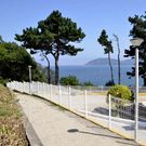 La imagen muestra el espacio de enlace con el paseo. 