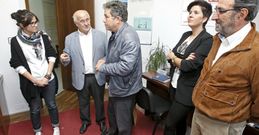 La de ayer fue la primer visita que realizaba Miguel Anxo Fern�ndez Lores a la sede de la APE. 