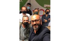 Selfie de Ricardo Morado junto a su equipo de campa�a