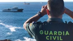 Dispositivo de b�squeda de la Guardia Civil en la zona del faro de San Juan en Goz�n