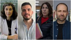 De izquierda a derecha, Marisa Castieira, Jos Manuel Domnguez, Raquel Iglesias y Jos Manuel Dopazo