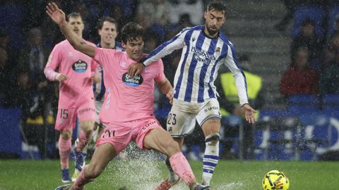 Brais M�ndez, en el reciente partido contra el Celta en el que anot� el gol de la sentencia para la Real Sociedad.
