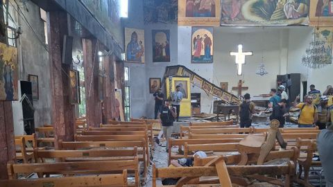 Iglesia cristiana de Mar Elas en Damasco.