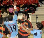 Pachi durante el encuentro ante el Seis do Nadal.