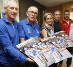 Villarmea y Loureiro acompa�aron a la Pe�a Lar en el Concello. 