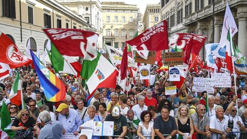 Manifestacin contra el premierato y la autonoma diferenciada, el martes en Roma.