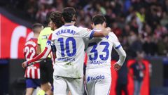 Yeremay y Kevin, al t�rmino del partido del pasado s�bado