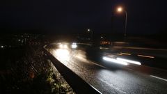 Carretera nacional a su paso por Campolongo, en Pontedeume. 