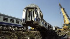 Huarte-Araquil. El descarrilamiento en la estación navarra provocó 18 muertos y 84 heridos en 1997