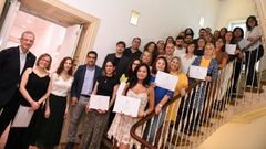 La entrega de diplomas