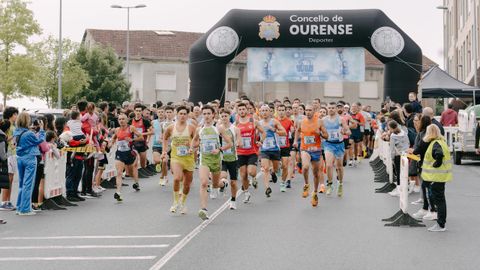 Sergio Quintas (508) al frente del pelotn absoluto