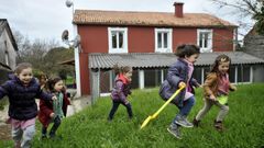 Ni�os de una escuela rural, en una imagen de archivo.