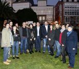 La eurodiputada Ana Miranda tambi�n arrop� ayer a Fraga y a su equipo en la presentaci�n de la candidatura. 