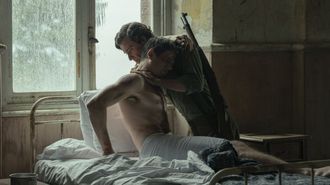 Escena de �La Bola Negra� con Miguel Bernardeau y Guitarricadelafuente.