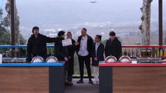 Momento de la grabaci�n del programa de MasterChef 14 en el Parador de Ver�n con los jueces y los chefs del restaurante Ceibe de Ourense.