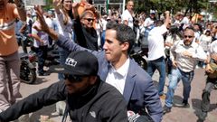 Guaid� lleg� a una de las asambleas ciudadanas a los simpantizantes opositores