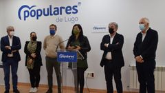 Elena Candia y diputados y senadores del PP de Lugo lamentaron la ausencia de inversiones en autovas