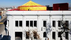 NAVE, centro de artes esc�nicas proyectado por Smiljan Radic en Santiago de Chile.