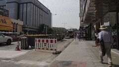 Maquinaria en la calle Ram�n y Cajal