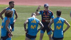 Luis de la Fuente, en un entrenamiento