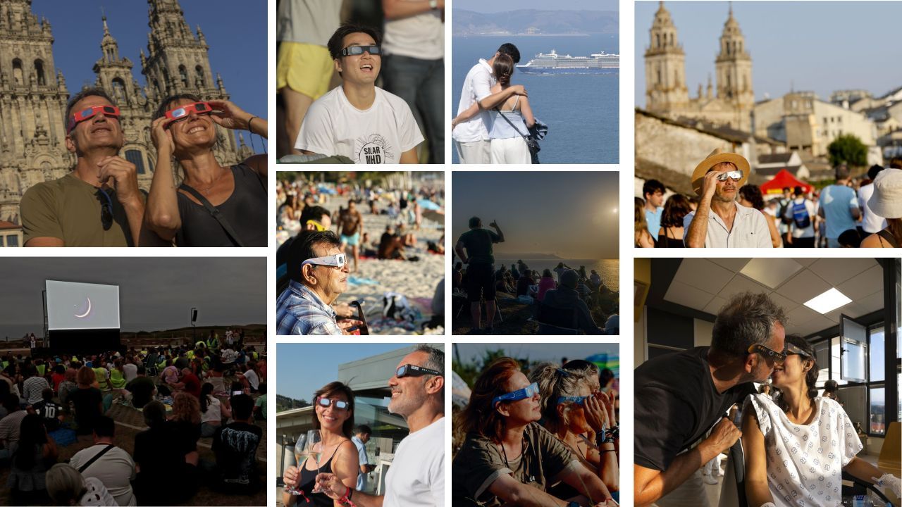 Diez historias, diez eclipses diferentes en toda Galicia