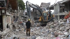 Destrozos del terremoto en Quibd�, Colombina