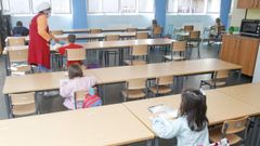 En la imagen, el comedor del colegio Ponzos de Ferrol