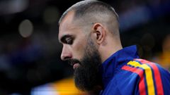 Borja Iglesias, durante el partido contra Arabia Saud�.