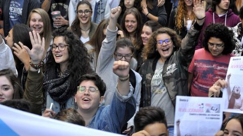 Manifestaci�n en Ferrol