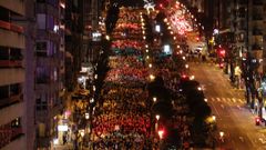 En directo | La plaza del Obradoiro se llena de mujeres este 8M