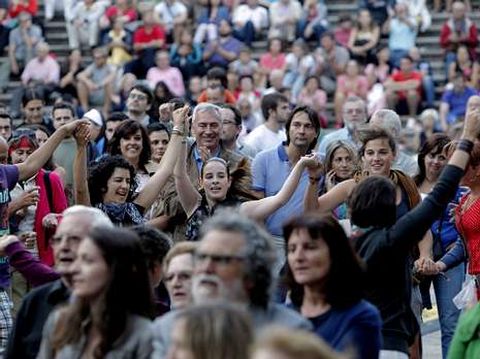 El ritmo no dej� indiferente al p�blico.