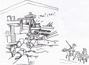 Ilustraci�n. Esta ilustraci�n est� contida na Gu�a breve �Bat�ns e mu��os do Mosquet�n (Vimianzo)�, de Xos� Mar�a Lema e Roberto Mouzo. 