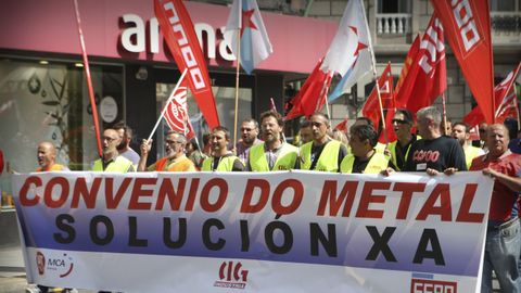 Jornada de huelga del sector del metal en la provincia A Coruña